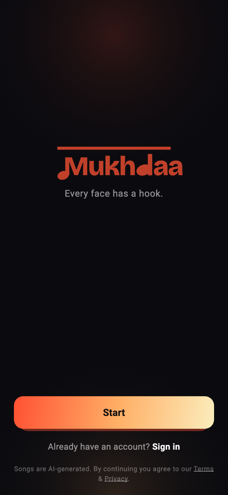 The Mukhdaa splash screen